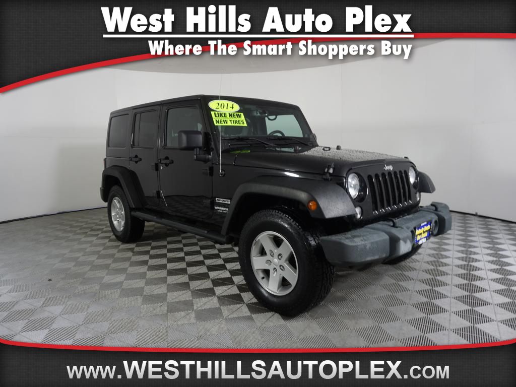 Pre Owned 2014 Jeep Wrangler Unlimited Sport 4 Door Wagon Open