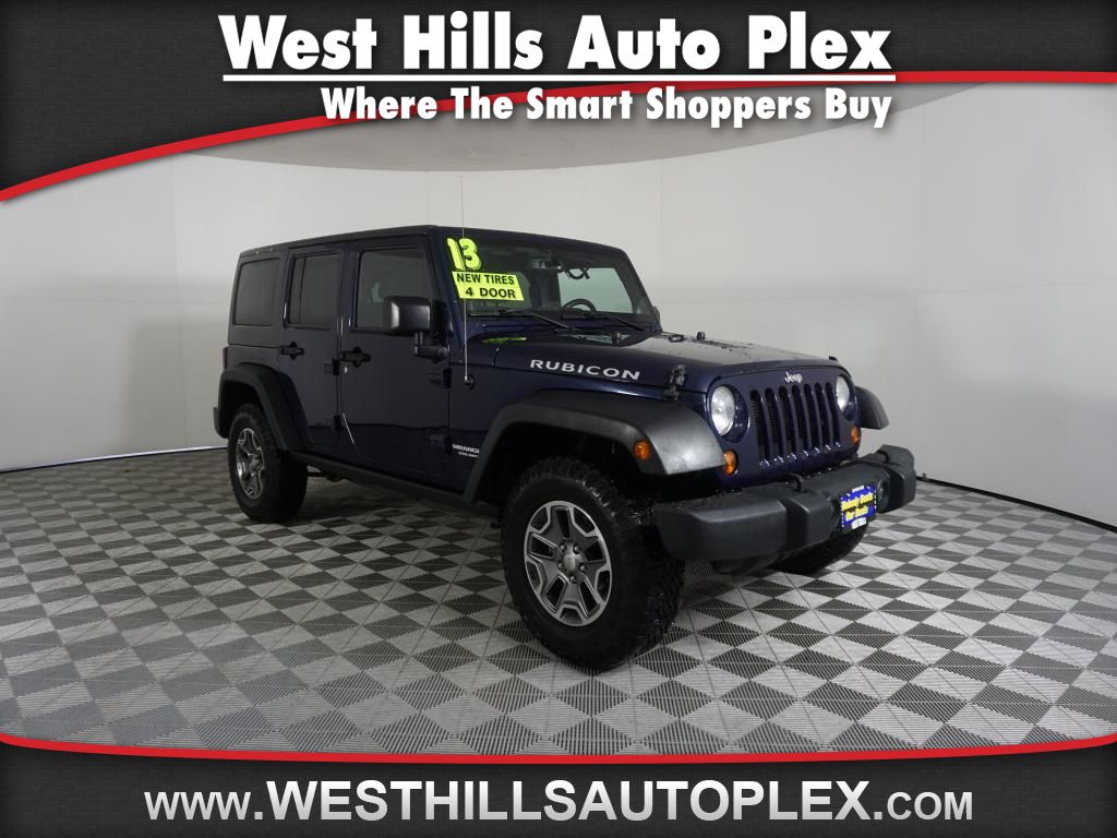 Pre Owned 2013 Jeep Wrangler Unlimited Rubicon 4 Door Wagon Open