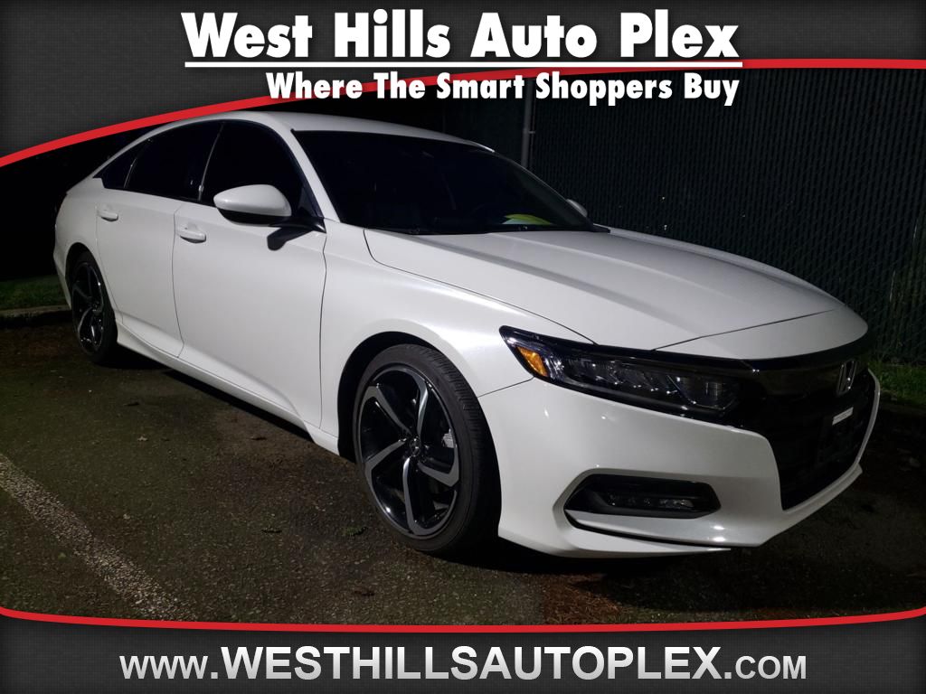 Certified Pre Owned 2018 Honda Accord Sport 1 5t 4 Door Sedan In